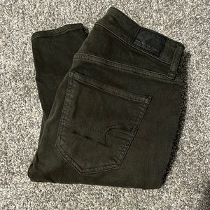 Army green American Eagle pants